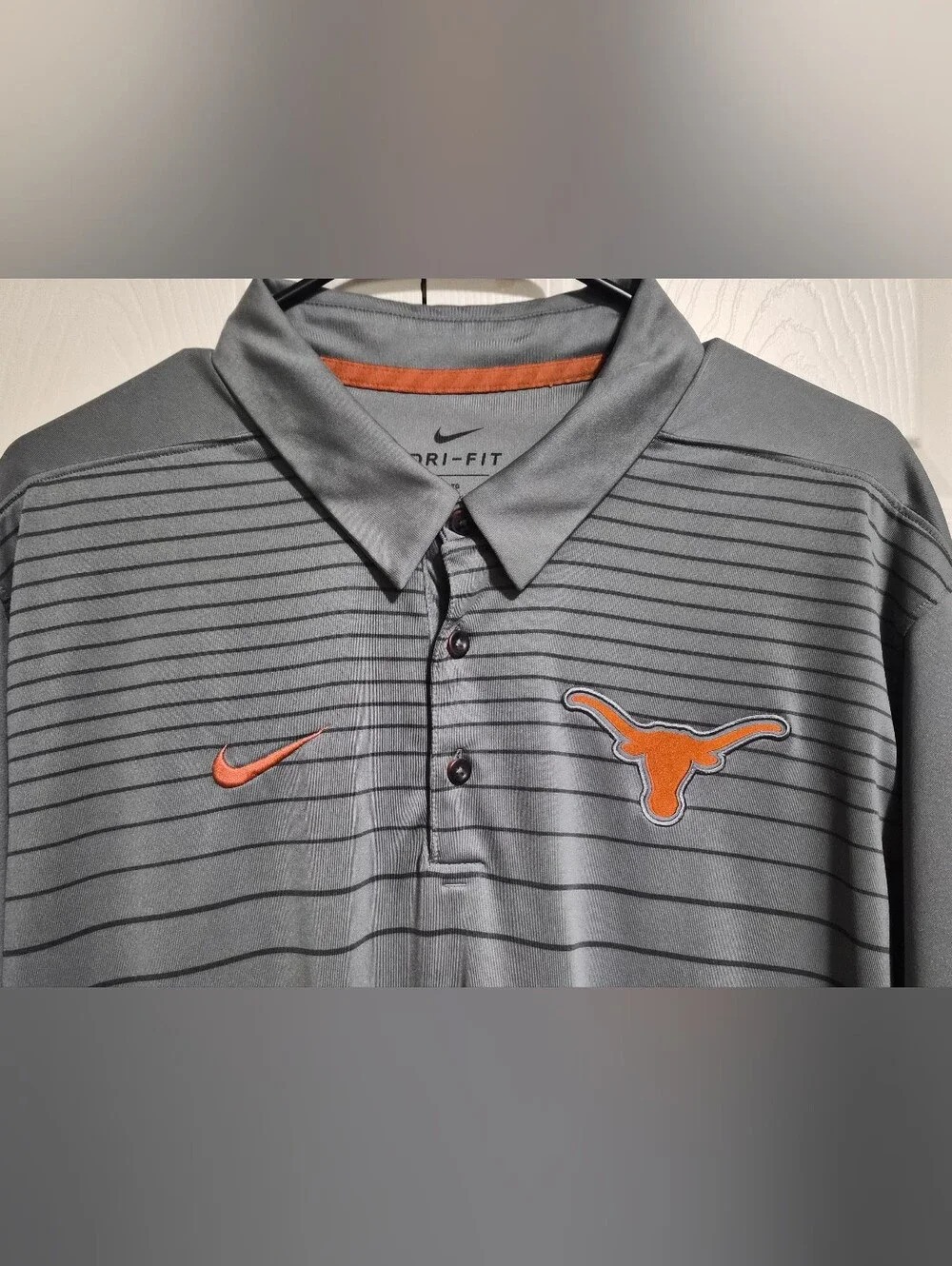 Men's Nike Dri-fit Texas Longhorn Polo Sz. XL